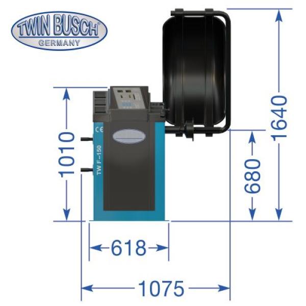 Twin Busch TWF150-X11: Set - Reifenmontagemaschine TW X-11 230V + Reifenwuchtmaschine TW F-150